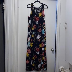 Lane Bryant Racerback floral maxi dress